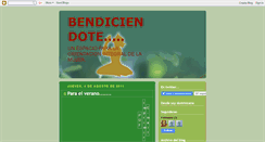 Desktop Screenshot of bendiciendote.blogspot.com
