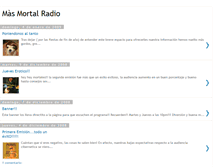 Tablet Screenshot of masmortalradio.blogspot.com