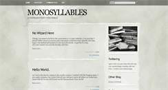 Desktop Screenshot of monosyllables-no-more.blogspot.com