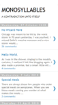 Mobile Screenshot of monosyllables-no-more.blogspot.com