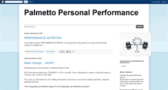 Desktop Screenshot of palmettpersonalperformance.blogspot.com