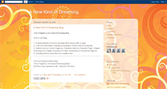 Desktop Screenshot of a-new-kind-of-dreaming.blogspot.com