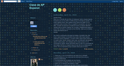 Desktop Screenshot of clasedeapespanol.blogspot.com