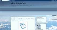 Desktop Screenshot of aircriticalcare.blogspot.com