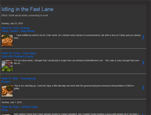 Tablet Screenshot of idlinginthefastlane.blogspot.com
