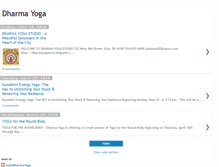 Tablet Screenshot of dharmayogaerie.blogspot.com