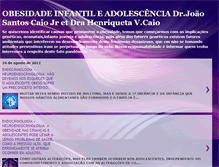 Tablet Screenshot of obesidadeintantiladolescencia.blogspot.com