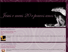 Tablet Screenshot of jesusemeus20epoucosanos.blogspot.com