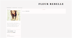 Desktop Screenshot of fleurrebelleblog.blogspot.com