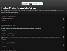 Tablet Screenshot of jordanrudess-apps.blogspot.com