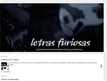 Tablet Screenshot of letrasfuriosas.blogspot.com