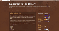 Desktop Screenshot of desertdelirium.blogspot.com