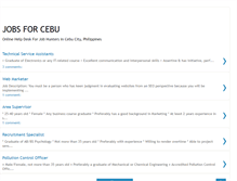 Tablet Screenshot of jobs4cebu.blogspot.com