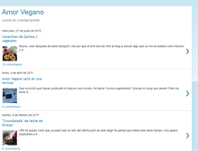 Tablet Screenshot of amorvegano-recetas.blogspot.com