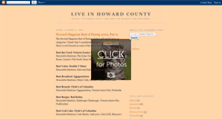 Desktop Screenshot of liveinhowardcounty.blogspot.com