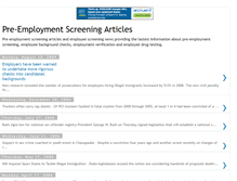 Tablet Screenshot of preemploymentscreeningarticles.blogspot.com