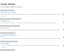 Tablet Screenshot of closetatheist.blogspot.com