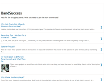 Tablet Screenshot of bandsuccess.blogspot.com