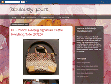 Tablet Screenshot of fabulously-yours.blogspot.com