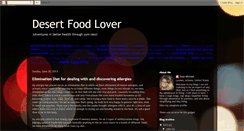 Desktop Screenshot of desertfoodlover.blogspot.com