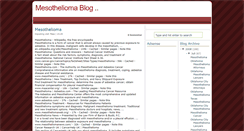 Desktop Screenshot of mesotheliomainfoblogcancer.blogspot.com