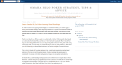 Desktop Screenshot of omahahilostrategy.blogspot.com