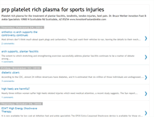 Tablet Screenshot of plateletrichplasmaforinjuries.blogspot.com