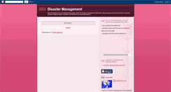 Desktop Screenshot of disastermanagement9.blogspot.com