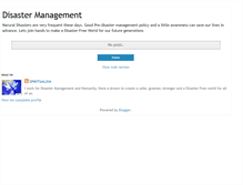 Tablet Screenshot of disastermanagement9.blogspot.com