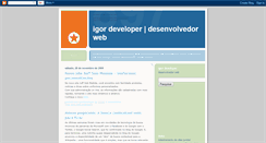 Desktop Screenshot of igordeveloper.blogspot.com