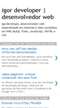 Mobile Screenshot of igordeveloper.blogspot.com