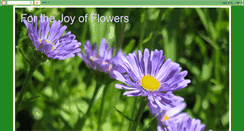 Desktop Screenshot of forthejoyofflowers.blogspot.com