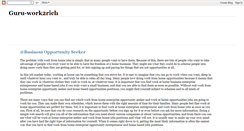 Desktop Screenshot of guru-work2rich.blogspot.com