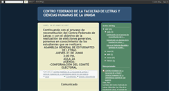 Desktop Screenshot of centrofederadodeletras.blogspot.com