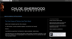 Desktop Screenshot of chloeisherwood.blogspot.com