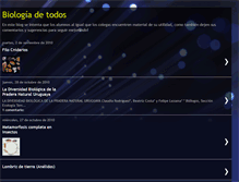 Tablet Screenshot of biologiadetodos.blogspot.com