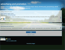 Tablet Screenshot of advertising-and-promotion.blogspot.com