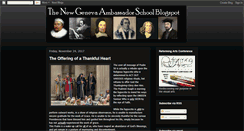 Desktop Screenshot of ambassadorschool.blogspot.com