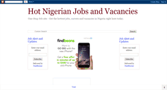 Desktop Screenshot of hotnigerianvacancies.blogspot.com