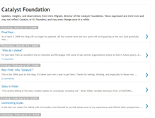 Tablet Screenshot of catalystfoundation.blogspot.com