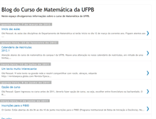 Tablet Screenshot of matematicaufpb.blogspot.com