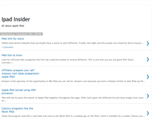 Tablet Screenshot of ipad-insider.blogspot.com