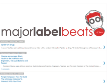 Tablet Screenshot of majorlabelbeats.blogspot.com