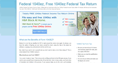 Desktop Screenshot of federal1040ez.blogspot.com