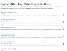 Tablet Screenshot of federal1040ez.blogspot.com