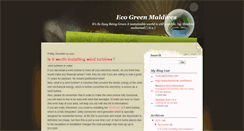 Desktop Screenshot of ecogreenmaldives.blogspot.com