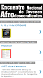 Mobile Screenshot of encuentronacionaldejovenesafro.blogspot.com