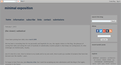 Desktop Screenshot of minimalexposition.blogspot.com