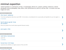 Tablet Screenshot of minimalexposition.blogspot.com