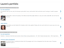 Tablet Screenshot of laaurenportfolio.blogspot.com